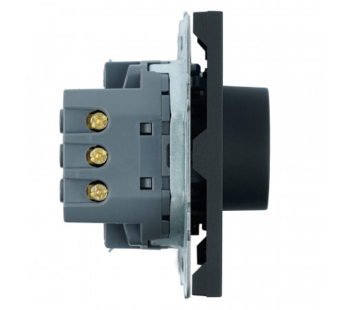 Терморегулятор механический Stekker Эмили RSW00-5120-05  черный уголь, soft touch 50713