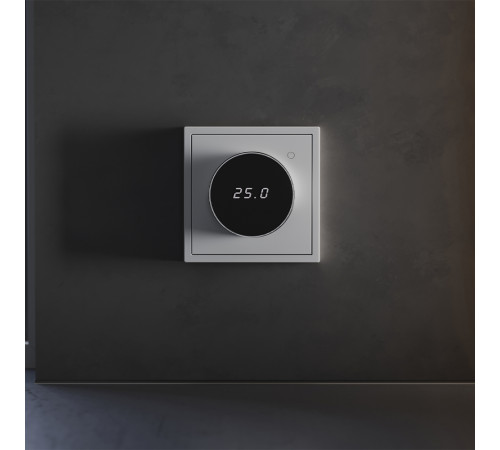 Терморегулятор электронный Voltum S70 с индикацией и датчиком, для теплого пола, (серый) VLS070116