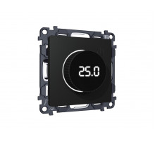 Комплект механизма терморегулятора с цифровым дисплеем с подсветкой и датчиком для теплого пола ALFA Ambrella Volt Quant (AP8058, VM1385) MA805810