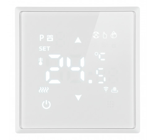 Терморегулятор Wi-Fi (механизм) Stekker Эмили RSW00-5119-01 белый фарфор soft touch 50376