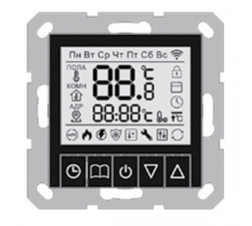 Терморегулятор электронный 250В, 16А в комплекте с датчиком (4м, 5х20мм) Jasmart G4101PB