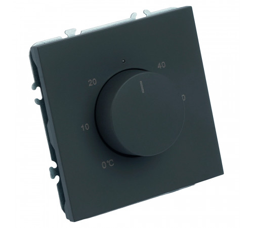 Терморегулятор механический Stekker Эмили RSW00-5120-05  черный уголь, soft touch 50713