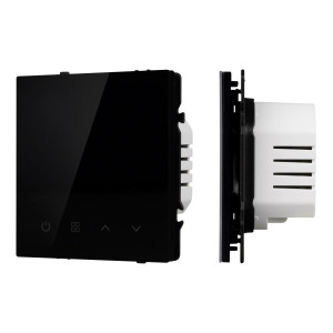 Терморегулятор Arlight SWT-NOBE-MTE-SFPL-BK (электрический тёплый пол) (Черный оникс) 058345