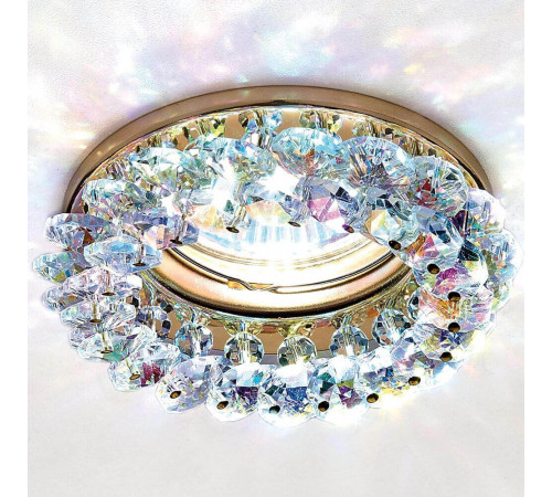 Встраиваемый светильник Ambrella Light Crystal K206 MULTI/G Встраиваемый светильник Ambrella Light Crystal K206 MULTI/G
