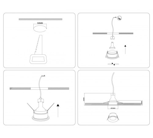 Точечный светильник Ambrella Light Techno Spot TS51810