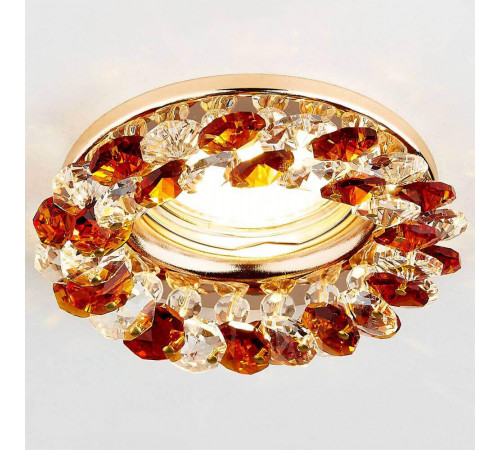 Встраиваемый светильник Ambrella Light Crystal K206 PI/G Встраиваемый светильник Ambrella Light Crystal K206 PI/G