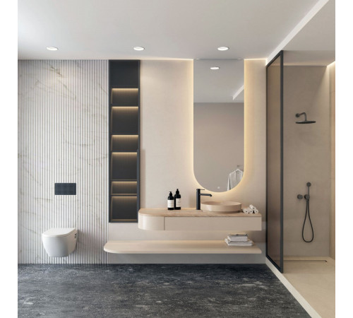 Точечный встраиваемый влагозащищенный светильник Denkirs Trim DK2451-WH