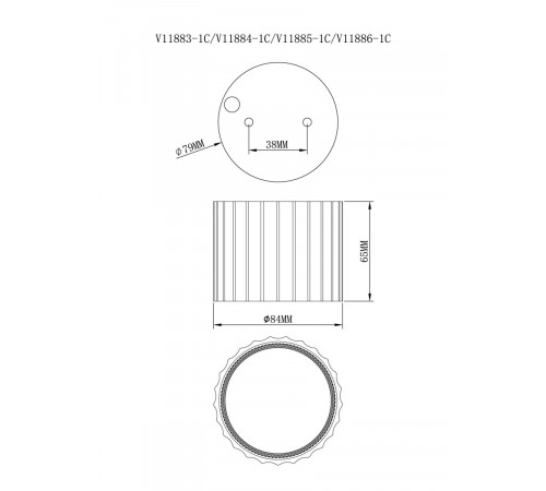 Точечный светильник Moderli Cora V11884-1C