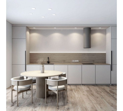 Точечный встраиваемый влагозащищенный светильник Denkirs Trim DK2450-WH