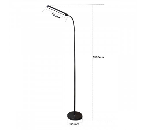 Торшер Reluce 00099-0.7-01 BK