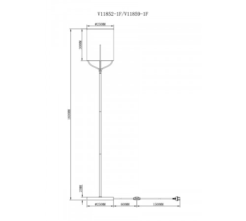 Торшер Moderli Inari V11859-1F