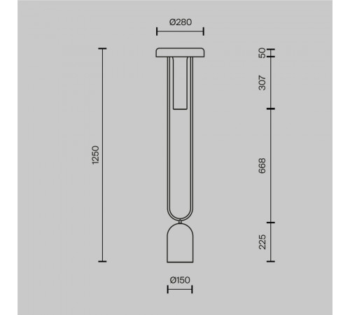 Торшер Maytoni Ikebana MOD463FL-L24BS3K