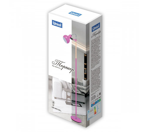 Торшер Uniel UML-T702 E14 SILVER+ UL-00010957 Торшер Uniel UML-T702 E14 SILVER+ UL-00010957