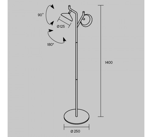 Торшер Maytoni Vita MOD451FL-L16B3K