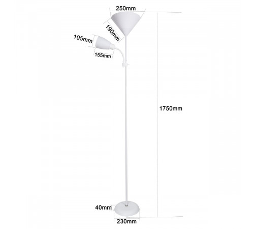 Торшер Reluce 00306-0.7-02 BK