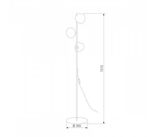 Торшер TK Lighting 16150 Lava Brown a071840