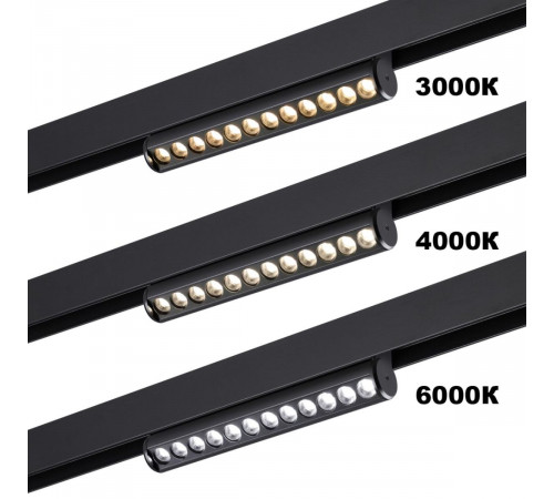 Трековый светодиодный светильник с переключателем цветовой темперетуры Novotech Port Vector 359948