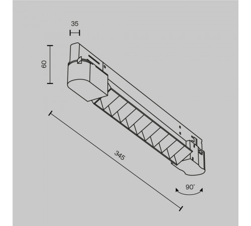 Трековый трехфазный светильник Maytoni Technical Points  TR195-3-10W4K-M-B(N)