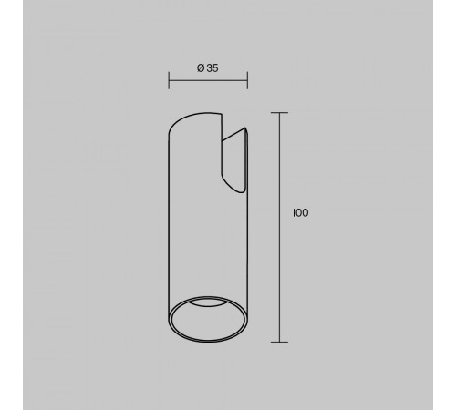 Трековый светильник Maytoni Technical Focus Arity TR235-1-5W3K-B