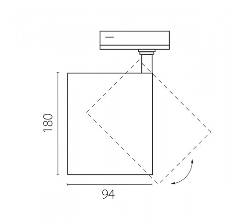 Трековый светильник для однофазного/трехфазного шинопровода Barra 20-55G с тонким адаптером Lightstar Canno Pro C4406SS