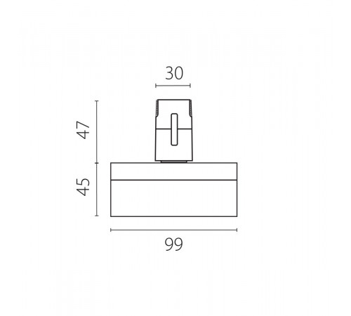 Трековый однофазный светильник Lightstar Due Hermes 210647