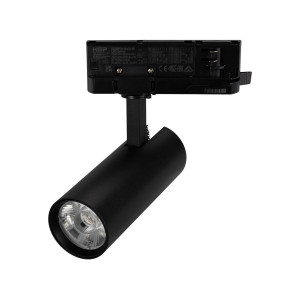 Трековый трехфазный светильник Arlight LGD-GERA-TRUECOLOR-4TR-R55-10W Warm3000 CRI98 (Черный, 36 deg, 230V) (IP20 Металл) 059897