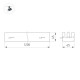 Трековый трехфазный светильник Arlight LGD-LUNGO-4TR-L1200-39W-60W Day4000 (Белый, двойной асимметричный 2х20 deg, 230V) (IP20 Металл) 064268