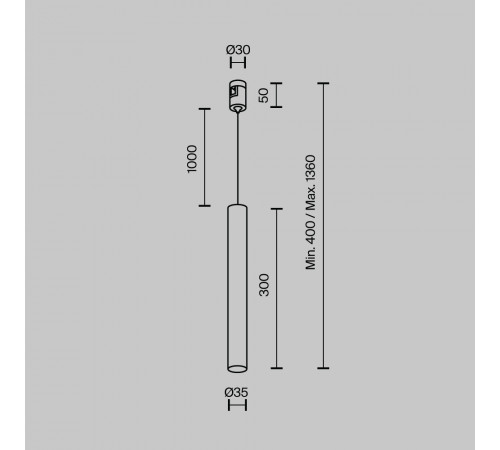 Трековый магнитный светильник Maytoni Focus LED TR155-1-5W3K-BS Трековый магнитный светильник Maytoni Focus LED TR155-1-5W3K-BS