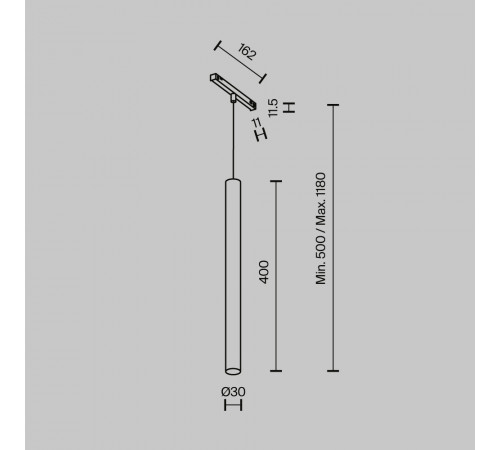 Трековый магнитный светильник Maytoni Technical Focus Led Exility X TR245-7W3K-B