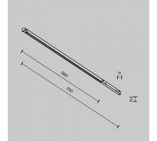 Трековый магнитный светильник Maytoni Technical Points Exility X TR241-4-12WTW-DD2-B
