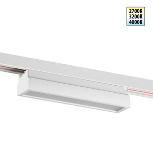 Трековый однофазный трехжильный светильник с переключателем цветовой температуры Novotech Port Iter 359789