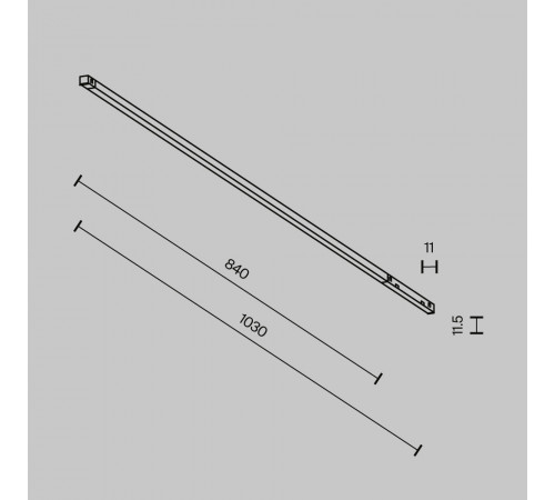 Трековый магнитный светильник Maytoni Technical Basis Exility X TR240-4-18WTW-DSZ-B