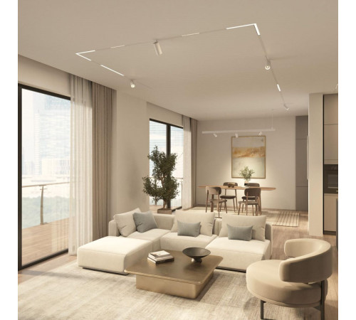 Трековый однофазный светильник Denkirs Simple Linear DK8114-WH