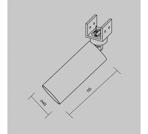 Уличный трековый светильник Maytoni Focus Led Elasity IP O-TR01-1-S-8WW3K
