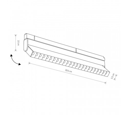 Трековый магнитный светильник Nowodvorski Focus Led Black 10645