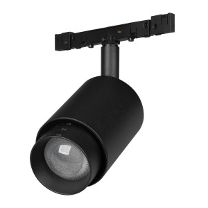 Трековый магнитный светильник Arlight MAG-MICROCOSM-SPOT-ZOOM-R47-9W Warm3000 (BK, 15-55 deg, 24V) (IP20 Металл) 051769