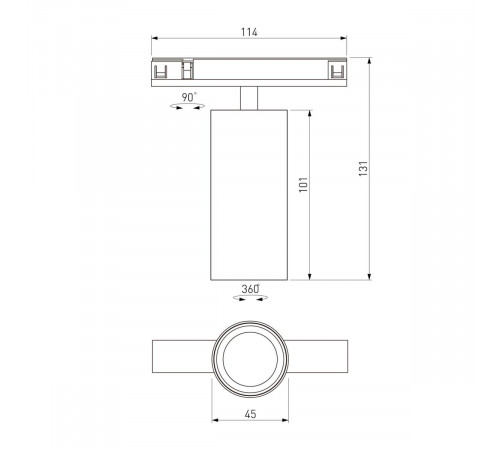 Трековый магнитный светильник Elektrostandard 85525/01 4690389218729 a071846