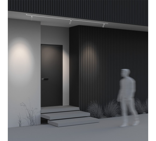 Уличный трековый светильник Maytoni Focus Led Elasity O-TR01-1-S-16WW3K