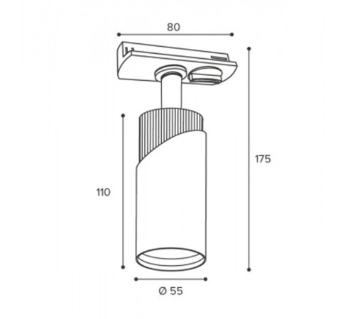 Трековый однофазный светильник IMEX IL.0010.0024-BMG