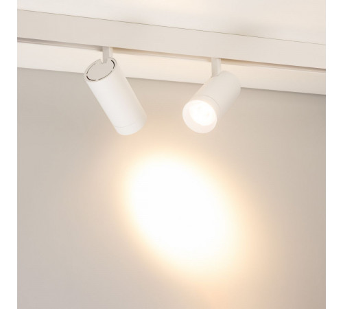 Трековый магнитный светильник Arlight MAG-ORIENT-SPOT-R65-20W Warm3000 (Белый, 24 deg, 48V, DALI) (IP20 Металл) 037125(1)