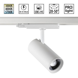 Трековый трехфазный светильник Novotech Port Nail 359585
