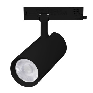 Трековый трехфазный светильник Arlight LGD-GERA-4TR-R90-40W Warm3000 (BK, 36 deg, 230V, DALI) (IP20 Металл) 058942
