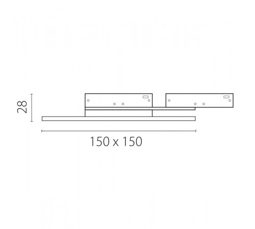 Трековый однофазный светильник отраженного света Lightstar Linea 236147