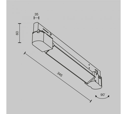 Трековый трехфазный светильник Maytoni Technical Basis TR196-3-10W4K-B(N)