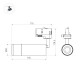 Трековый трехфазный светильник Arlight LGD-GESTIA-TRACK-4TR-R51-10W Day4000 (BK-NI, 25-50 deg, 230V) (IP20 Металл) 059384