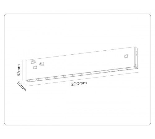 Трековый магнитный светильник Ambrella Light Track System GL2335