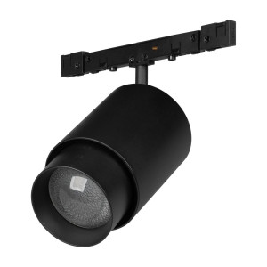 Трековый магнитный светильник Arlight MAG-MICROCOSM-SPOT-ZOOM-R38-5W Day4000 (BK, 10-55 deg, 24V) (IP20 Металл) 050975