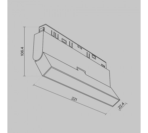 Трековый светодиодный светильник Maytoni Technical Basis TR036-4-12WTW-DSZ-B Трековый светодиодный светильник Maytoni Technical Basis TR036-4-12WTW-DSZ-B