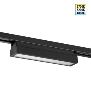 Трековый однофазный двухжильный светильник с переключателем цветовой температуры Novotech Port Iter 359783