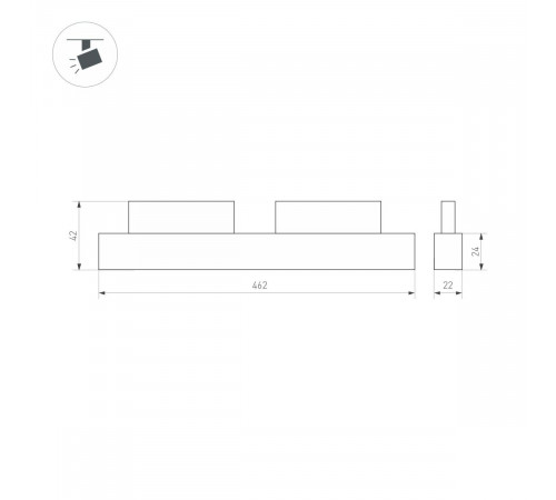 Трековый магнитный светильник Arlight MAG-ORIENT-FLAT-L465-16W Day4000-MIX (BK, 100 deg, 48V, DALI) 036741(1) Трековый магнитный светильник Arlight MAG-ORIENT-FLAT-L465-16W Day4000-MIX (BK, 100 deg, 48V, DALI) 036741(1)